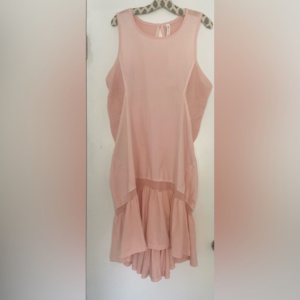 ANTHROPOLOGIE “DAILY PRACTICE” PEACH COTTON/MESH DRESS SIZE X-LARGE *NWT $110.00